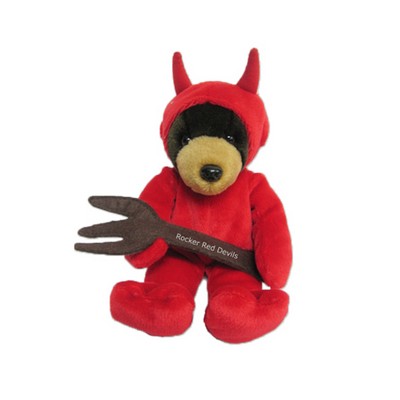 Custom Plush Devil Costume Bear w/ Pitchfork