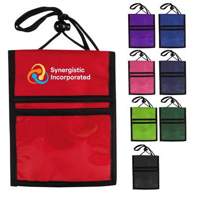 Multi-Pocket Badge Holder/Passport Pouch