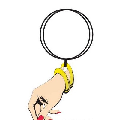 Manicured Hand Keychain w/Mirrored Back (10 Square Inch)