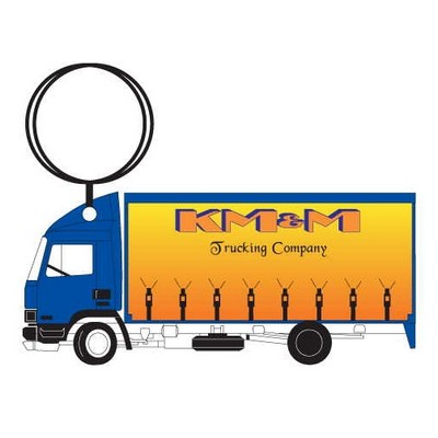 Commercial Truck Executive Keychain w/Mirrored Back (10 Square Inch)