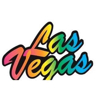 Las Vegas (Stacked) Magnet w/ Full Magnetic Back (10 Square Inch)