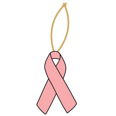 Awareness Ribbon Promotional Ornament w/ Black Back (3 Square Inch)