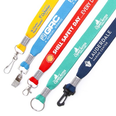 1" 8 Day Flat Polyester Lanyard