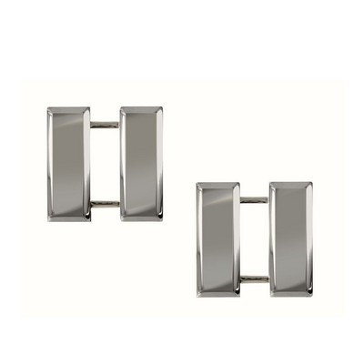 Polished Silver Captain Insignia Pin