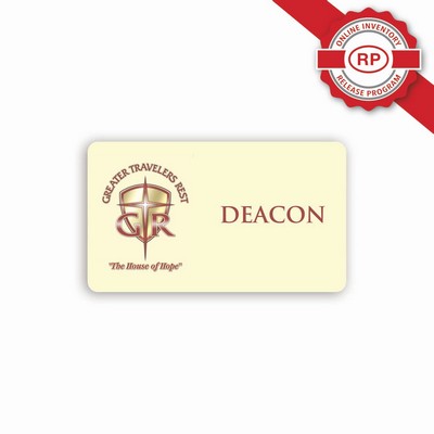 Full Color 50 Mil Name Badge Rectangle (1.75"x3") - No personalization included