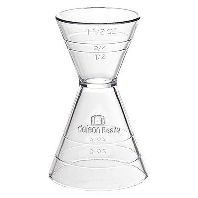 Plastic Super Double Jigger w/Graduated Measurements