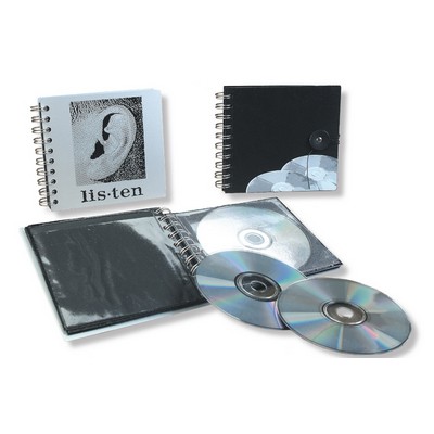 Spiral Bound CD/ DVD Book - 16 Disk Capacity (5 13/16"x5 3/8")