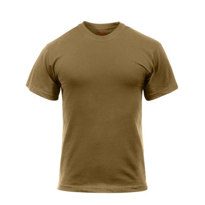 100% Cotton Brown Military T-Shirt (3XL)