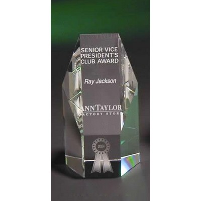 5" Hexagonal Tower Crystal Award
