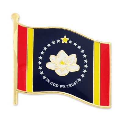 Mississippi State Flag Pin