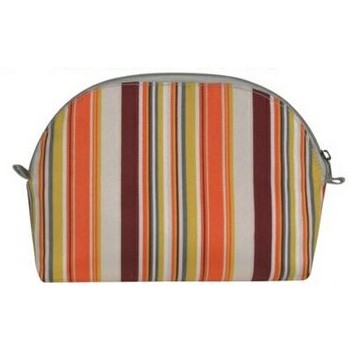 Solid Color Half Moon Cosmetic Bag