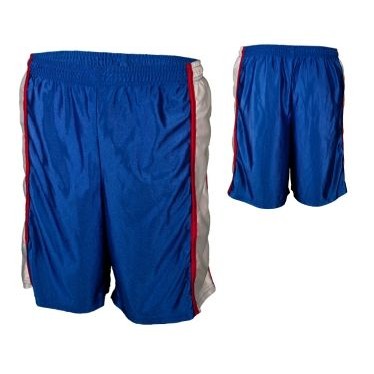 Adult Dazzle Cloth Short w/Contrasting Side Panel & Piping (9" Inseam)