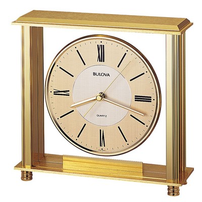 Bulova® Grand Prix Tabletop Clock