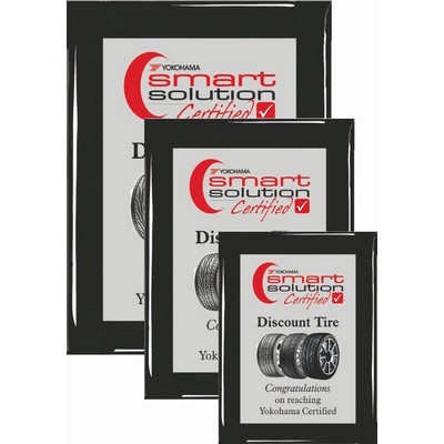 Toledo Black Piano Finish Plaque (7"x 9")