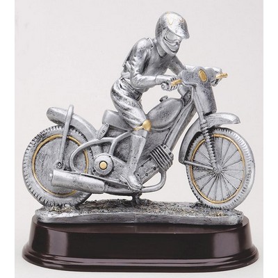 Dirt Bike Racing Resin Award 8" tall