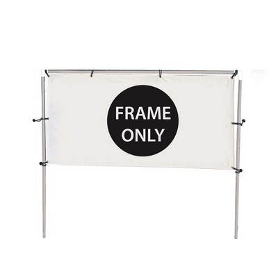10'W x 5'H In-Ground Banner Hardware - Single Banner