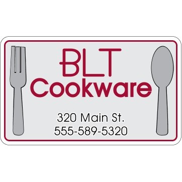 5" X 3" Kwik-Ship Clear Poly Screen Print Round Corner Decal w/Back Adhesive