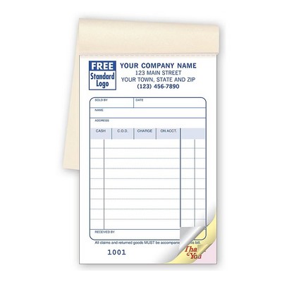 Sales Books - Multi-Purpose, Small (3 Part)