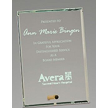 Economy Jade Glass Plaque (5"x7")