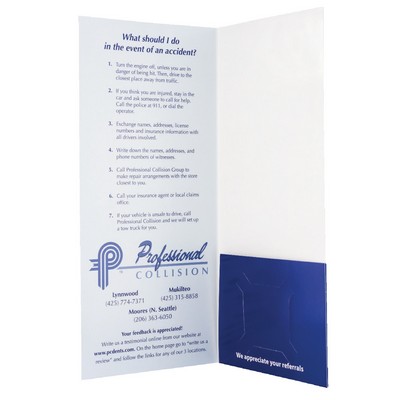 Right Pocket Presentation Folder (4" x 9")