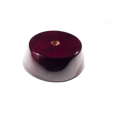Dark Rosewood Round LED Base 3 1/4 x 1 3/8"