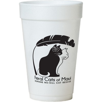 32 Oz. Tall White Styrofoam Coffee Cup