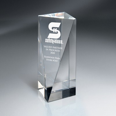 Optic Crystal Triangle Front Pillar (Medium)