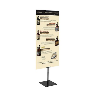 Economy Banner Stand Kit Single Sided Polyester Blend Fabric (23" x 60")