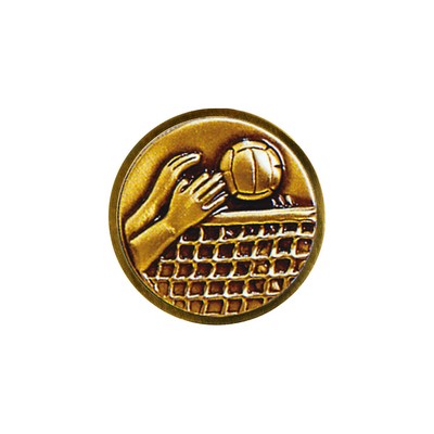 Club Lorente Round 1" Lapel Pin- Volleyball