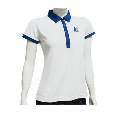 Women's CoolTech Polo Shirt w/Contrast Collar & Placket
