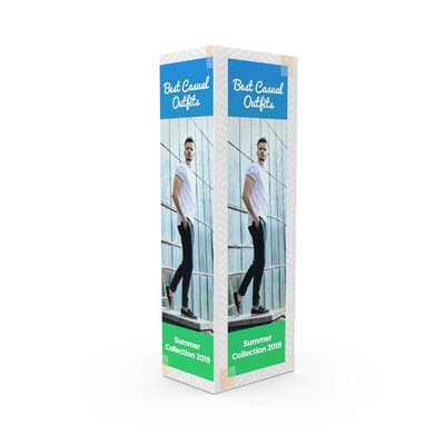 Premier Tube Indoor Column Stand - 27.5"x19.68"x78.75"- Includes Graphic, Stand & Carry Bag