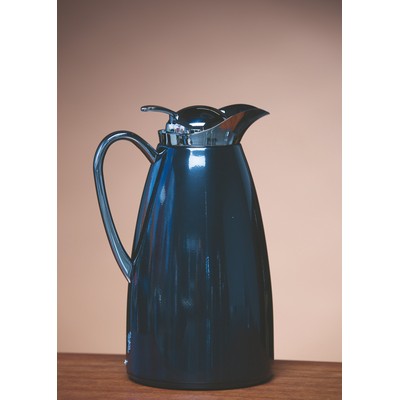 Black Glass-Lined Powder Coated Classy™ Carafe (1.0 Liter)