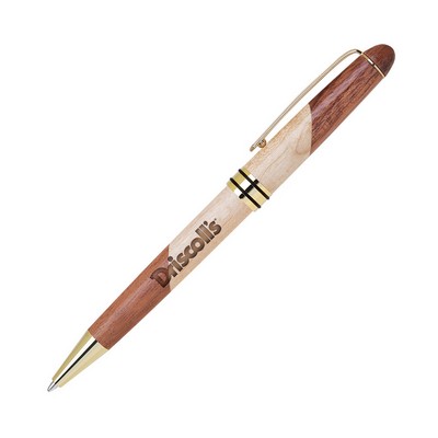 Terrific Timber-13 Curvy Design Wooden Pen