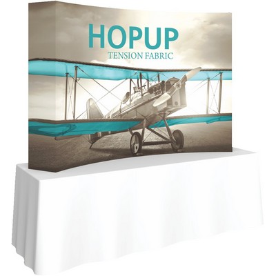 Hopup™ 8' Curved Tabletop Display & Full Fitted Graphic