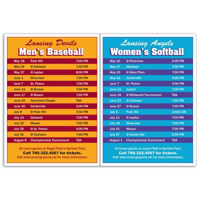 2" 1 Schedule Magnet