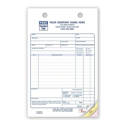 Service Register Forms (2 Part)