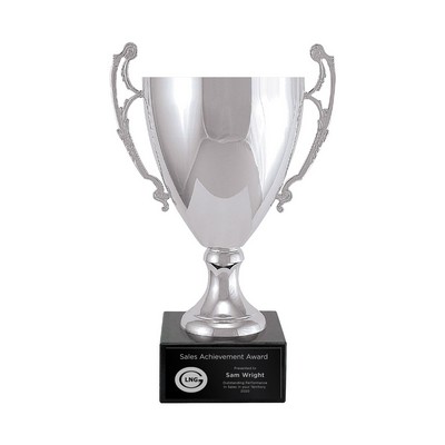 Small Silver Metal Trophy Cup