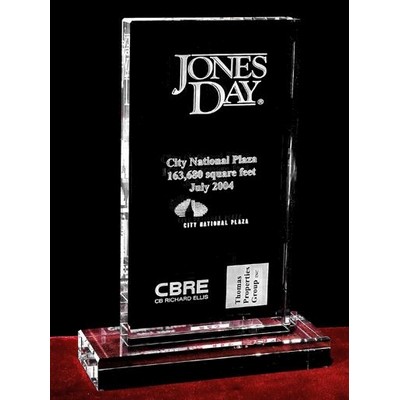 Crystal Frame Plaque w/Custom Etching (6")