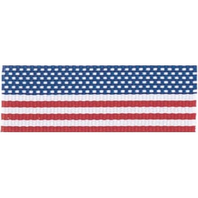 Flag Neck Ribbon w/Snap Clip (7/8")