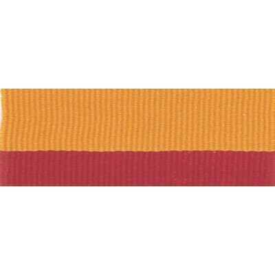 Red/Gold Neck Ribbon w/Snap Clip (7/8")