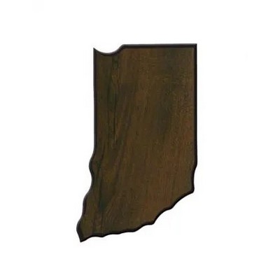 Indiana State Shaped Plaque (6½"x10¾")