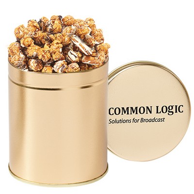 Gourmet Popcorn Tin (Quart) - Chocolate Pretzel Popcorn
