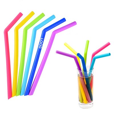 Solid Color Silicone Reusable Straw