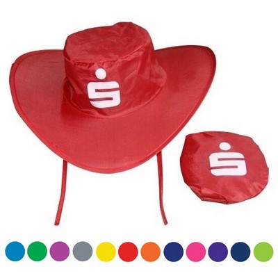 Collapsible Cowboy Hat w/ Pouch