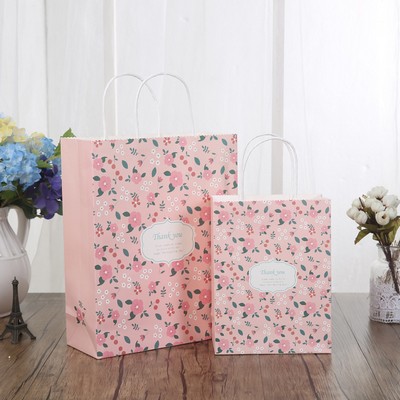150g Kraft Paper bag with full color imprint on all sides (5.25*13*3.25")
