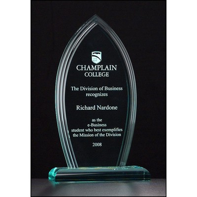 Flame Series 3/4" Thick Jade Acrylic Award (5.625"x 9.75")