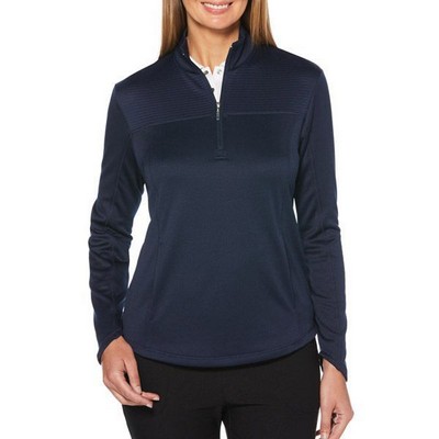 Callaway Ladies' Ottoman ¼-Zip Pullover Shirt