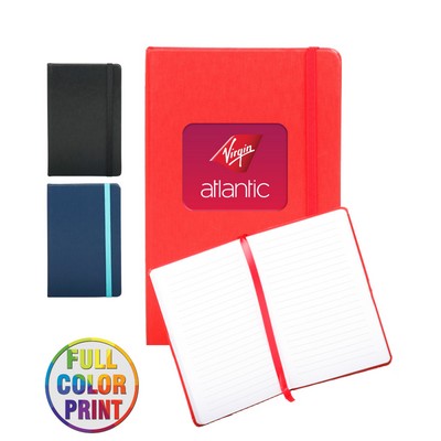 Large Hard-Cover Journal Notebook with Full-Color Logo - 5.5" x 8.5"