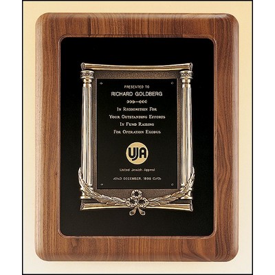 Airflyte® American Walnut Plaque w/One-Piece Antique Bronze Casting Construction (14"x 17")