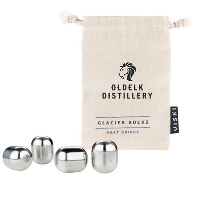 Viski® Glacier Rocks® Stainless Steel Wine Globes